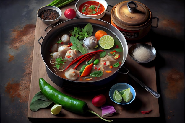 Cibo tailandese Phrik Kaeng Phet