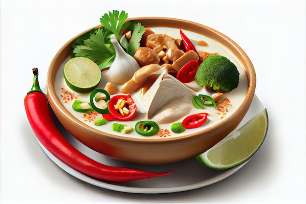 Cibo tailandese Tom Kha Gai