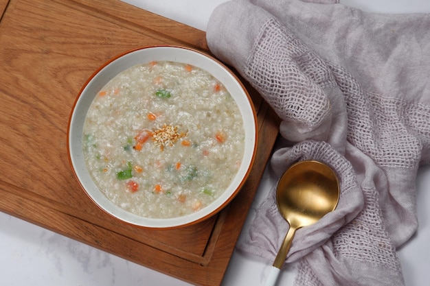 cibo tradizionale coreano - Porridge di verdure preparato facendo bollire verdure e riso