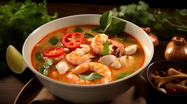 Cibo tradizionale thailandese Tom Yum Goong