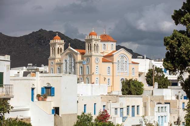 Cicladi Grecia Tinos isola greca villaggio di Pyrgos chiesa di Agios Nikolaos