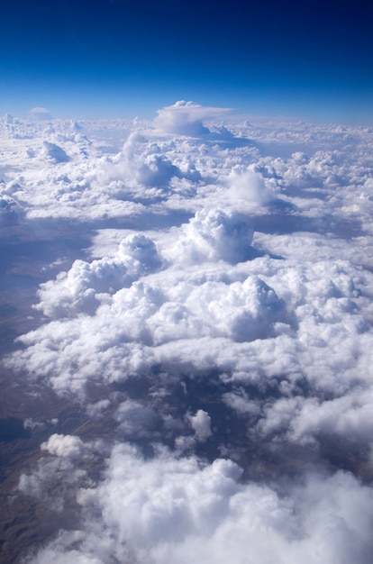 Cielo aereo e sfondo di nuvole