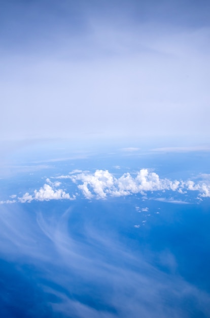 Cielo aereo e sfondo di nuvole