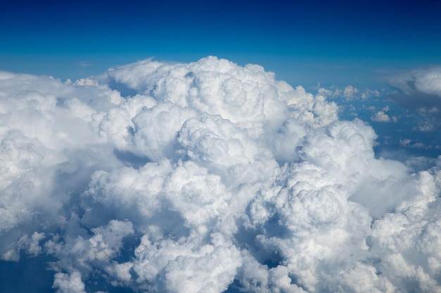 Cielo aereo e sfondo di nuvole