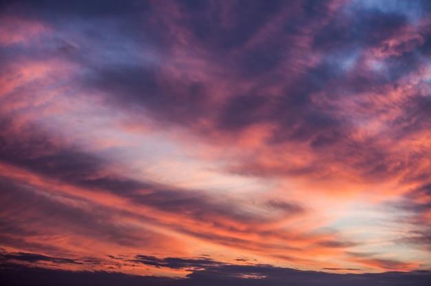 Cielo al tramonto