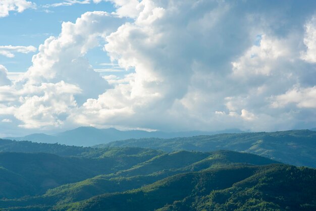 Cielo azzurro con bellissime nuvole