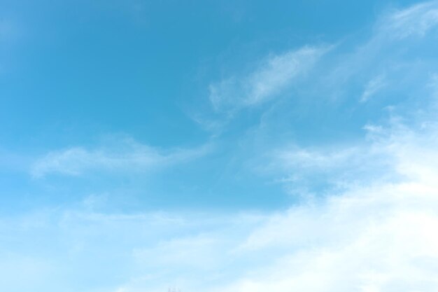 Cielo azzurro con nuvole bianche in una giornata di sole