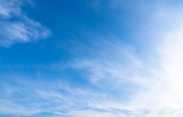 Cielo azzurro con nuvole bianche in una giornata luminosa