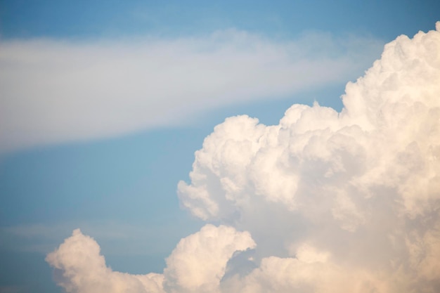 Cielo azzurro con nuvole bianche per sfondo o sfondi