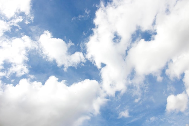 Cielo azzurro con nuvole bianche per sfondo o sfondi