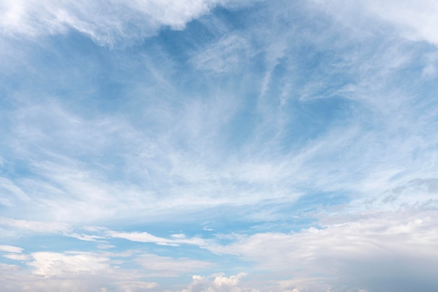 Cielo azzurro con nuvole bianche sparse