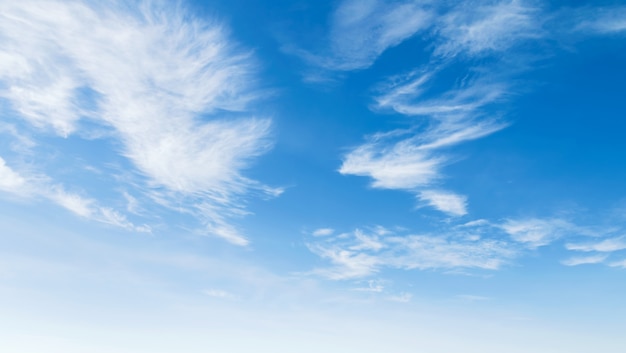 Cielo azzurro con nuvole bianche