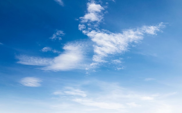 Cielo azzurro con nuvole bianche