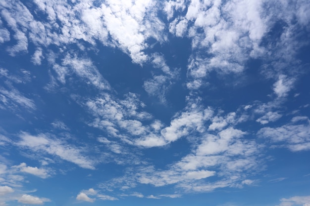 Cielo azzurro con nuvole bianche