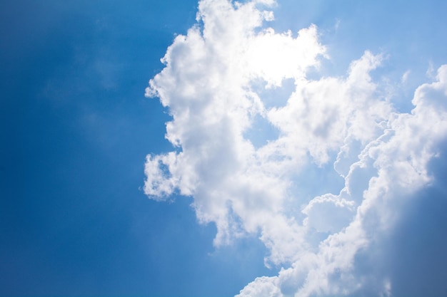 Cielo azzurro con nuvole bianche