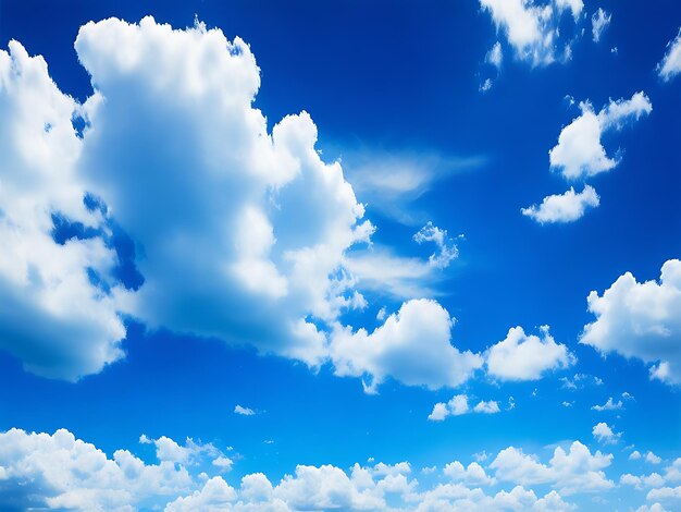 Cielo azzurro con nuvole sparse