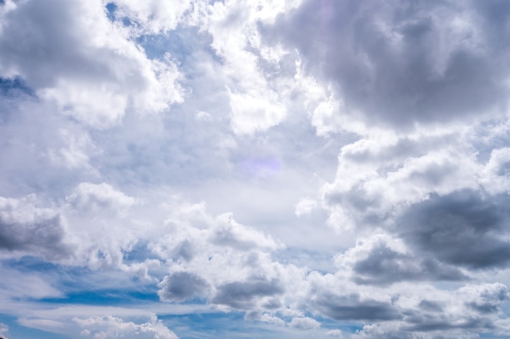 Foto cielo azzurro con nuvole