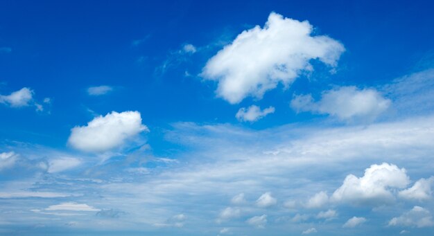 Cielo azzurro con nuvole