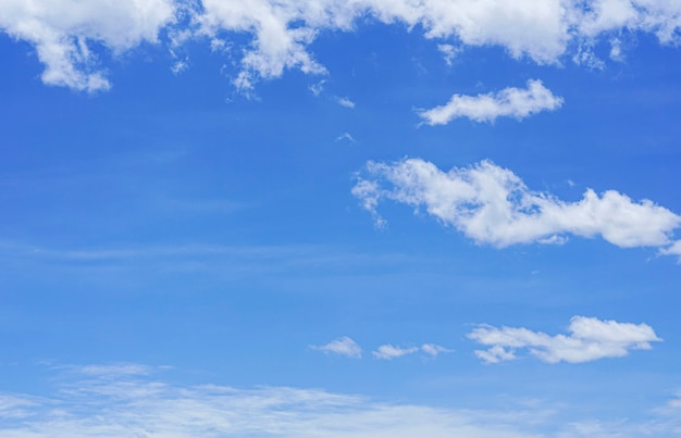 Cielo azzurro e limpido in estate