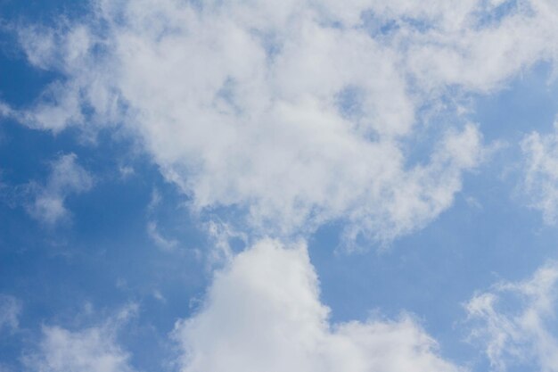 Cielo azzurro e nubi cumuliformi