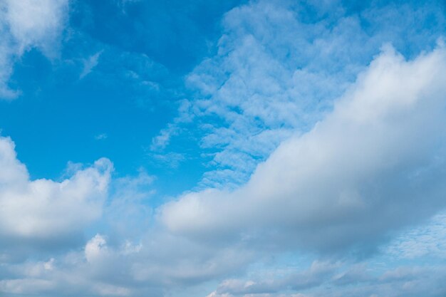 Cielo azzurro e nuvole bianche