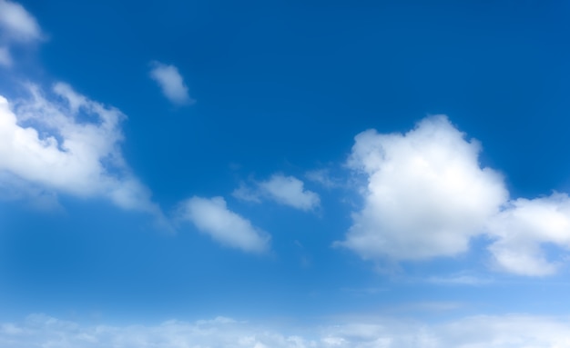 Cielo blu all'aperto ad alta definizione e materiale di fondo delle nuvole bianche