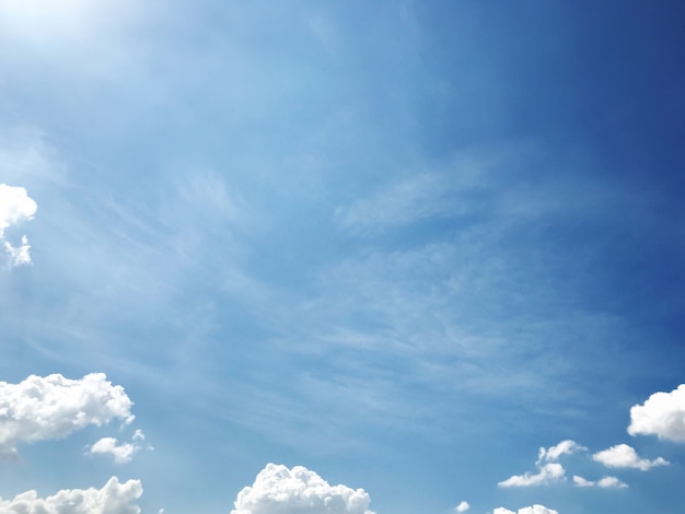 Cielo blu con nuvole, bella giornata.