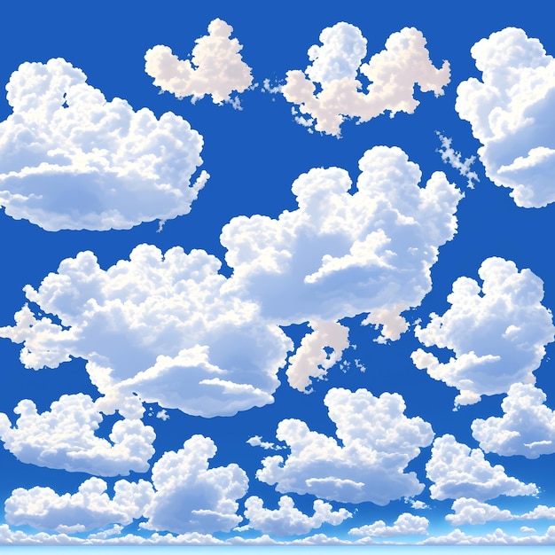 Cielo blu con nuvole bianche sullo sfondo