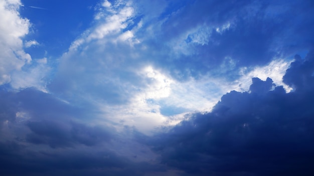 Cielo blu con nuvole bianche