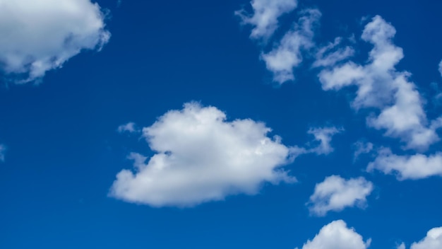 Cielo blu con nuvole bianche