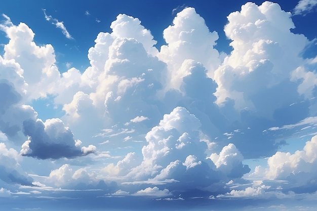 Cielo blu con nuvole bianche