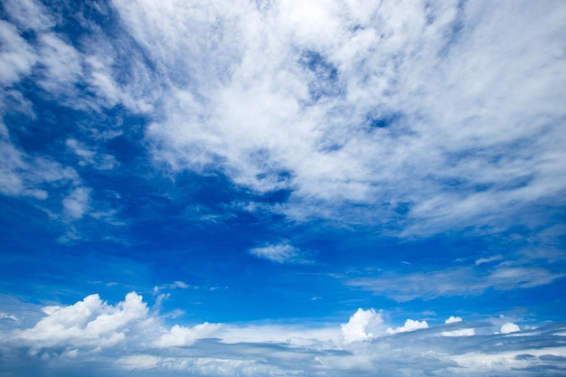 Cielo blu con nuvole bianche