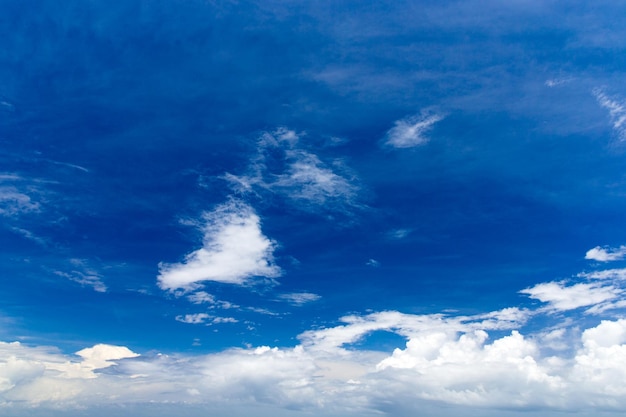 Cielo blu con nuvole bianche