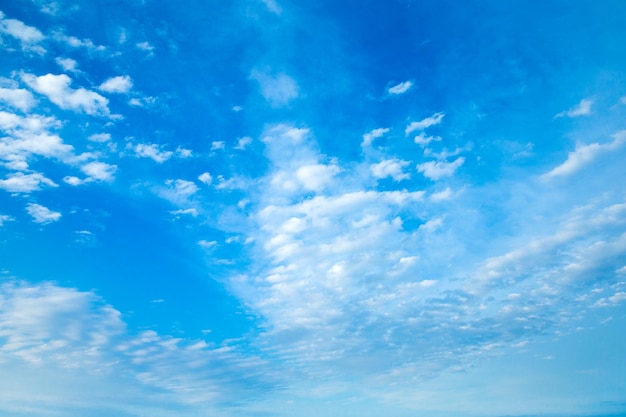 Cielo blu con nuvole bianche