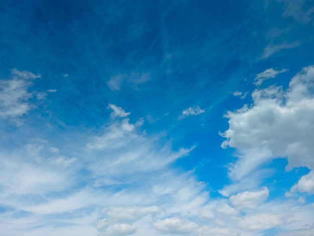 Cielo blu con nuvole con posto per il testo