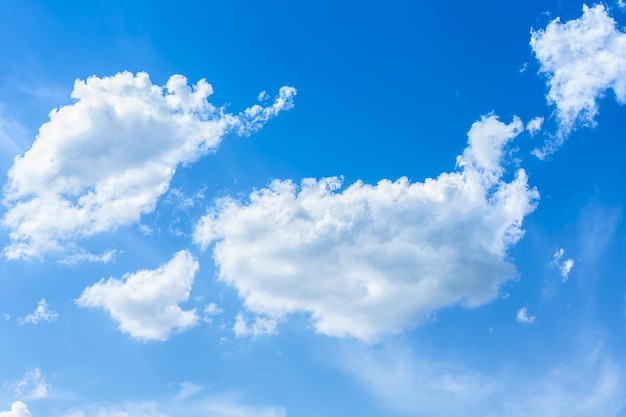 cielo blu con nuvole primo piano