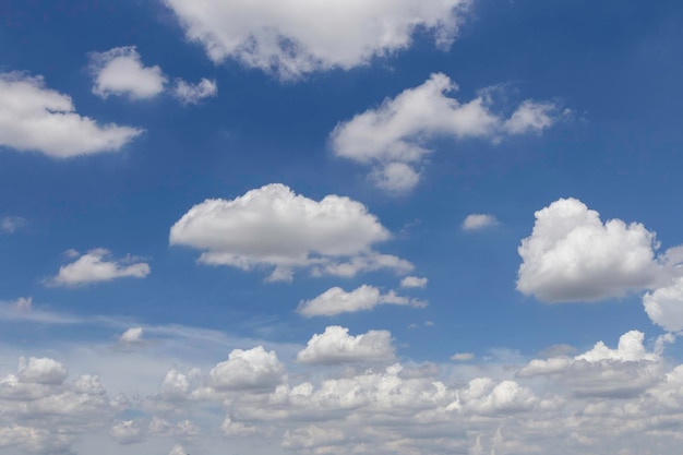 Cielo blu con nuvole sullo sfondo