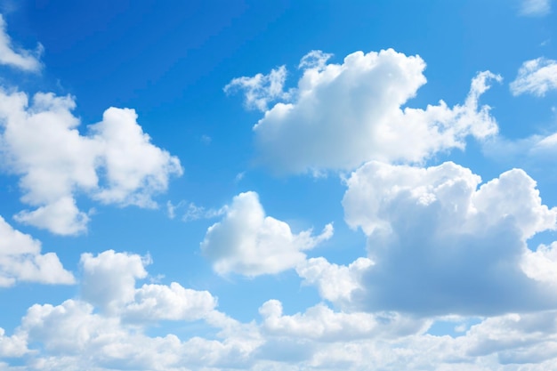 Cielo blu con sfondo di carta da parati nuvola morbida