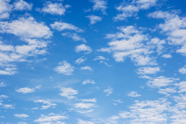 Cielo blu con sfondo di nuvole