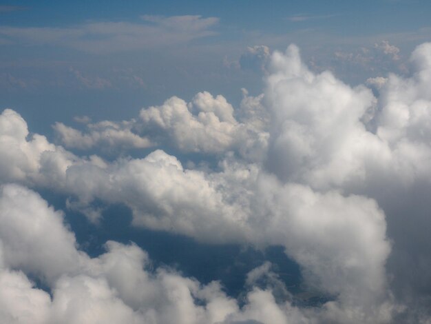 Cielo blu con sfondo di nuvole