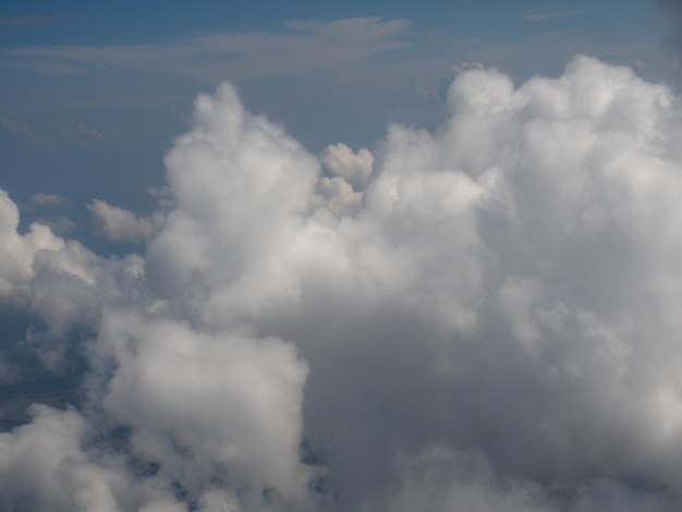 Cielo blu con sfondo di nuvole