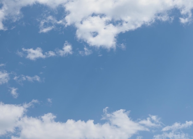 Cielo blu con sfondo nuvole