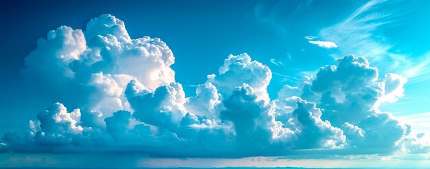 Cielo blu con sole brillante come sfondo panoramico astratto immagine generata dall'AI