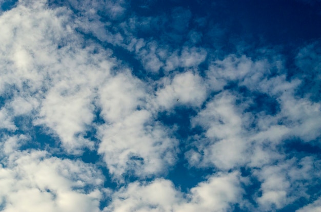 Cielo blu e nuvole bianche