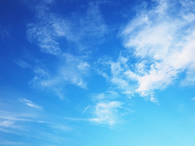 Cielo blu e nuvole bianche