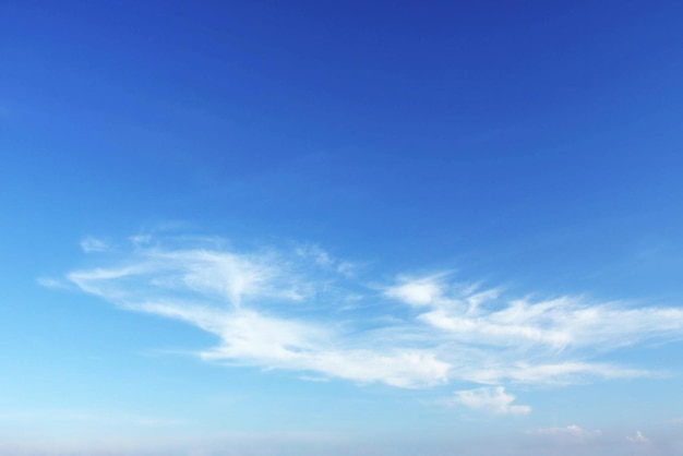 Cielo blu e nuvole bianche