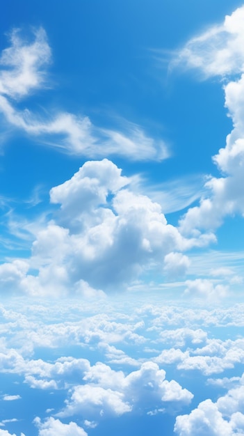 Cielo blu e nuvole