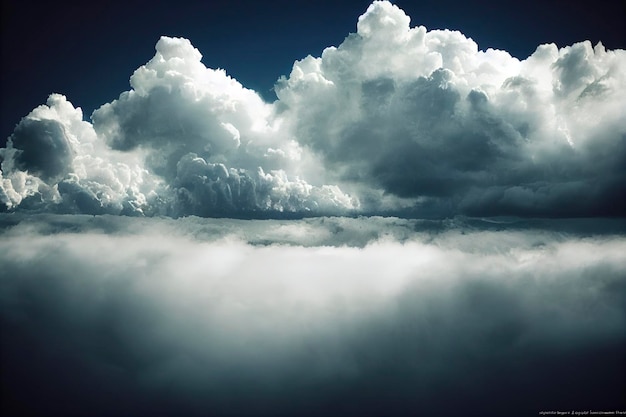 cielo blu e priorità bassa bianca della natura della nuvola. Panoramica della bella nuvola nel cielo blu.