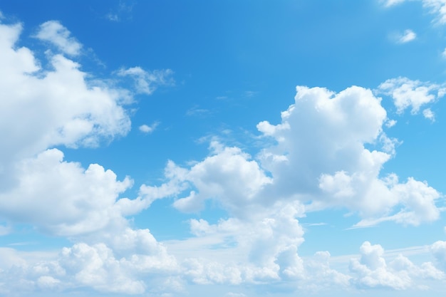 cielo blu limpido con nuvole bianche