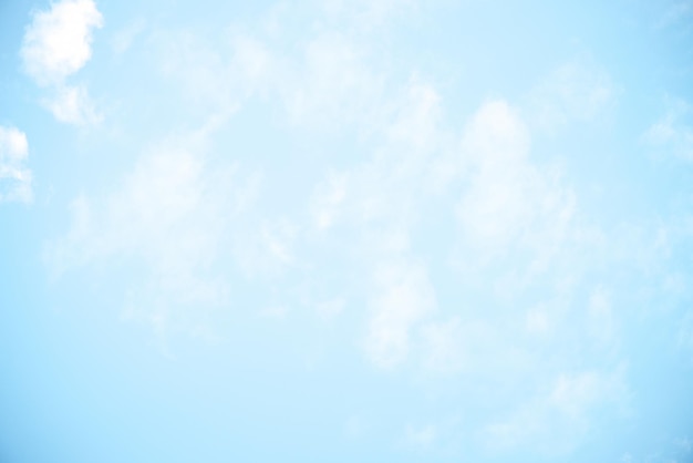 Cielo blu limpido e nuvole bianche